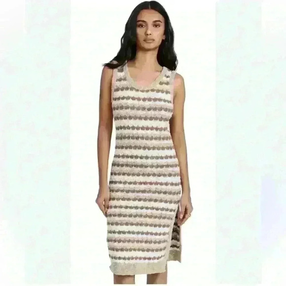 NWT RAMY BROOK Nori Dress In Neutral Combo - Picture 1 of 9